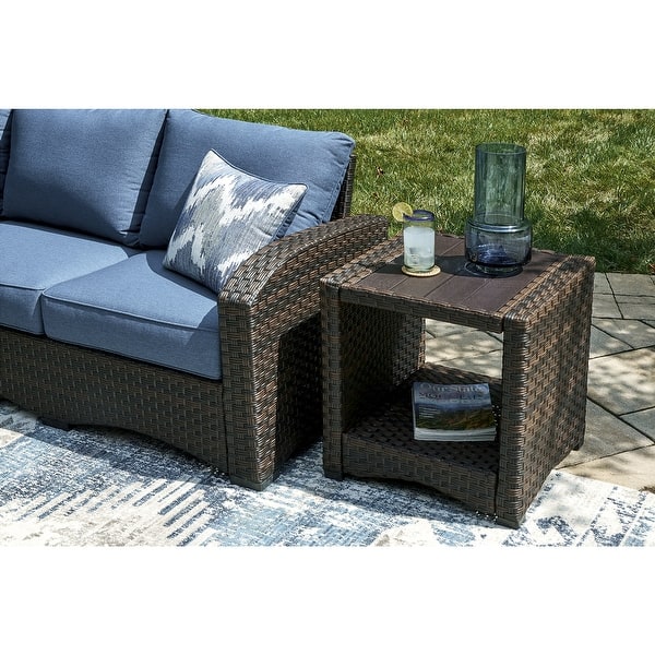 Windglow Outdoor End Table - Brown Windglow Outdoor End Table - Brown