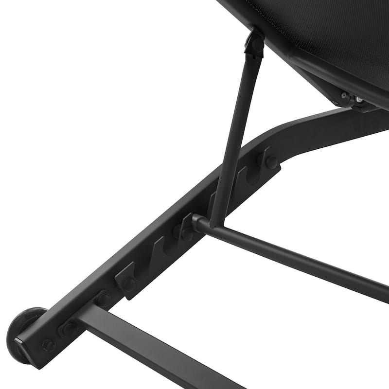 Corvus Antonio Outdoor Contemporary Sling-Fabric Adjustable Chaise Lounge