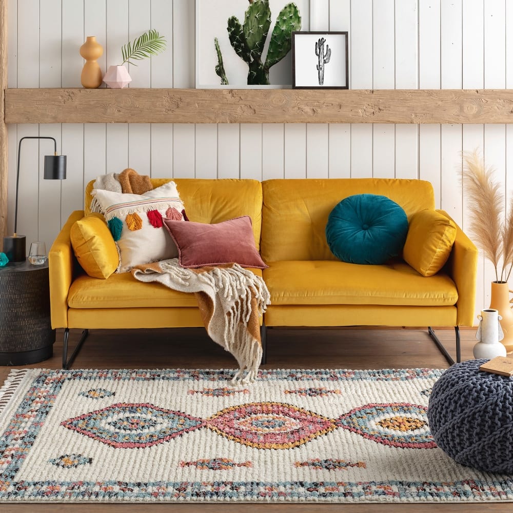 Mr. Kate Neely Boho Medallion Plush Area Rug