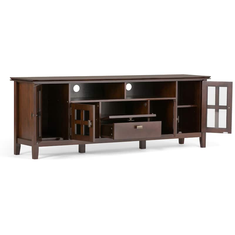 WYNDENHALL Stratford SOLID WOOD 72" Wide TV Media Stand For TVs up to 80"