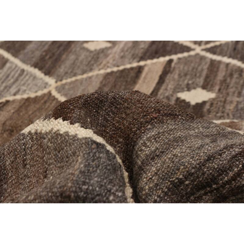 Sivas Brown Kilim 8'11" x 11'3" - 8'11 x 11'3
