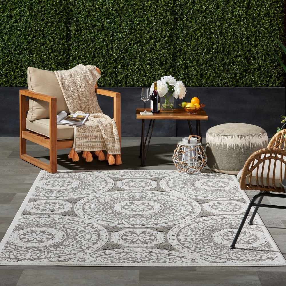 Nourison Calobra Boho Medallion Indoor Outdoor Area Rug