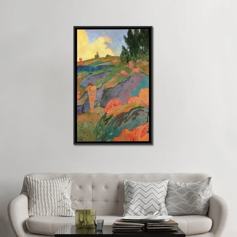 iCanvas "Breton Eve or, Melancholy, c.1890 " by Paul Serusier Framed Canvas Print