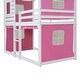 preview thumbnail 9 of 16, Twin Size Bunk Wood House Bed with Tent