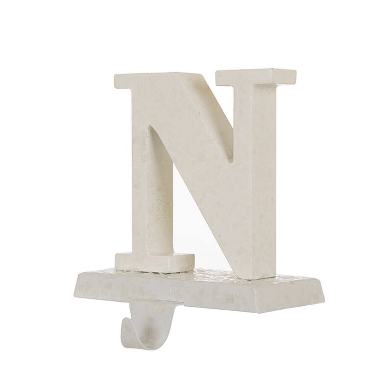 Glitzhome 6-7" H Heavy Duty Christmas NOEL Stocking Holders Mantel Ornament