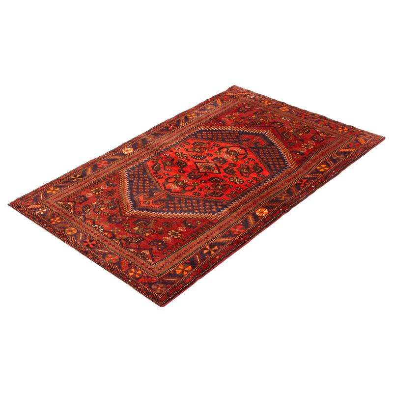 ECARPETGALLERY Hand-knotted Andelz Red Wool Rug - 3'11 x 6'7