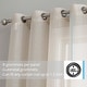 preview thumbnail 68 of 117, HLC.me 2 Piece Semi Sheer Voile Window Curtain Drapes Grommet Top Panels Bedroom, Living Room - Set of 2 panels