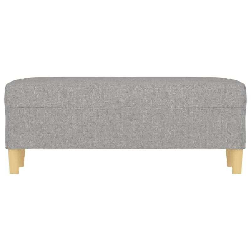 vidaXL Bench Upholstered Ottoman Bench with Padded Seat for Bedroom Fabric