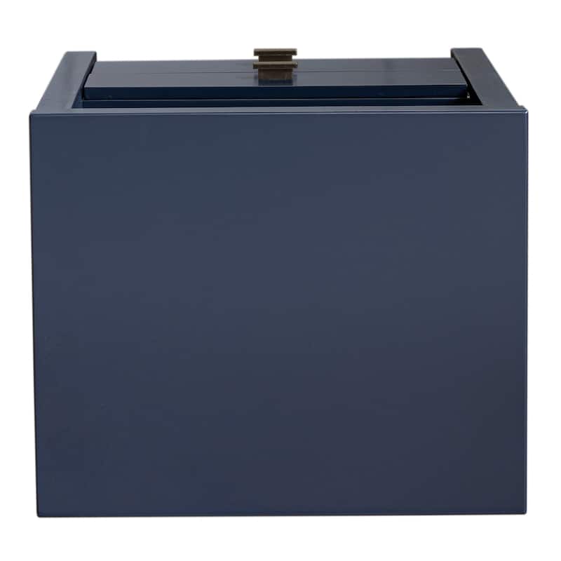 Painted Solid Acacia Wood Storage End Table by East at Main