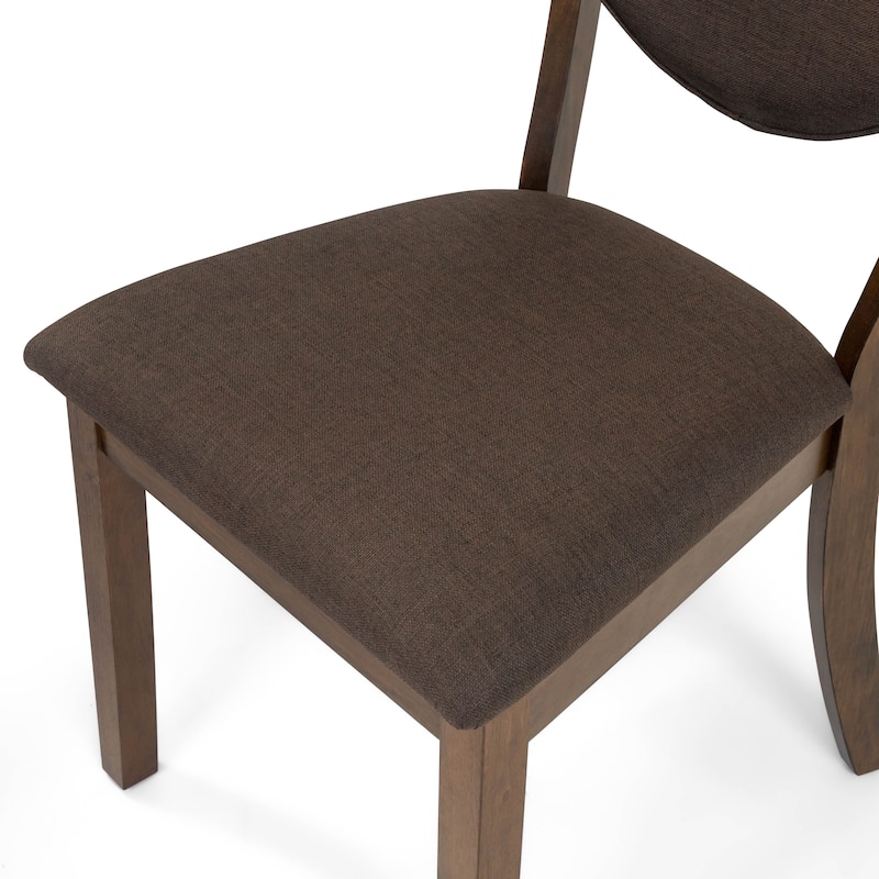 Oskam I Transitional Walnut Wood 5-Piece Dining Set by Furniture of America