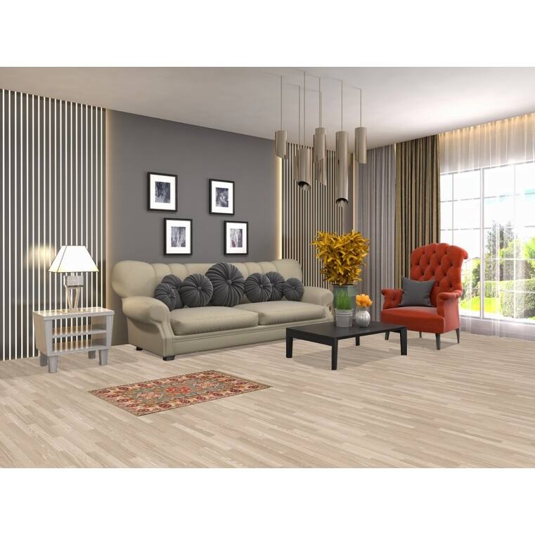 Geometric Kazak Foyer Rug Hand-Knotted Green Wool Carpet - 2'0" x 2'10"