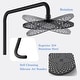 preview thumbnail 7 of 15, 5-Way Complete 10'' Round Rain Shower System with Adjustable Handheld and Handheld Bidet Sprayer,Wall Mounted