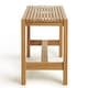 preview thumbnail 2 of 3, Teak Shower Bench Fiji 30" (75 cm)