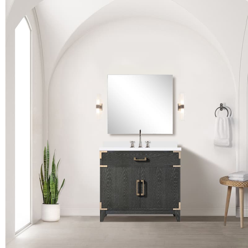 Laurel Bath Vanity with Cultured Marble Top and Sink