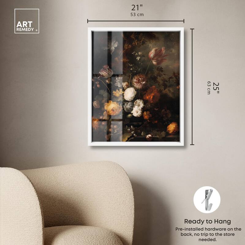 Shadowed Petal Secrets II Shadowbox by Art Remedy