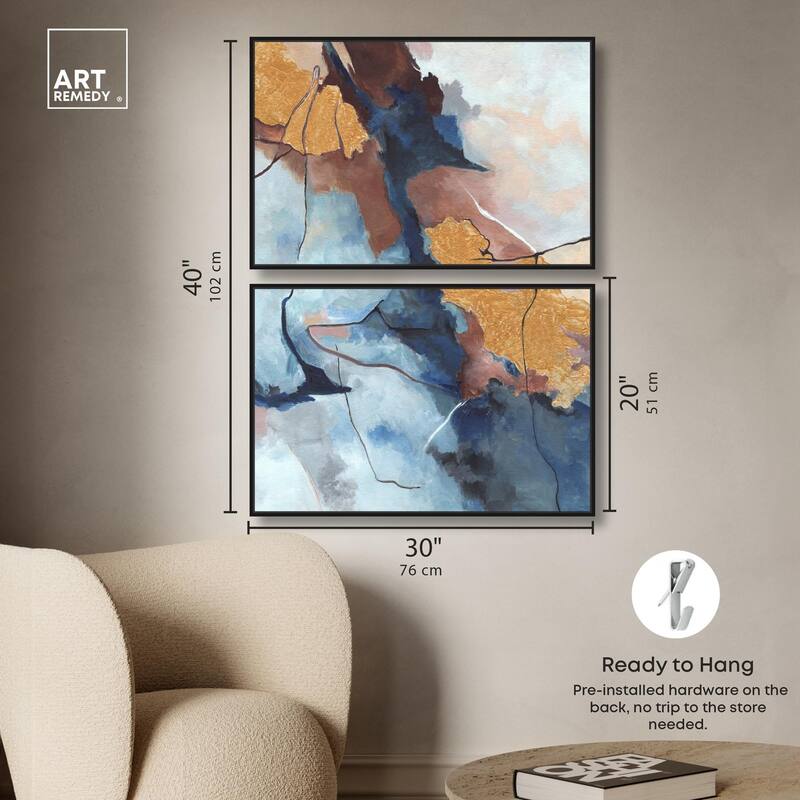Heaven and Earth Canvas Set of 2 by Art Remedy