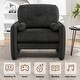 preview thumbnail 38 of 76, HOMYKA Oversized Accent Chair, Modern Sherpa Single Sofa with 2PCS Pillows
