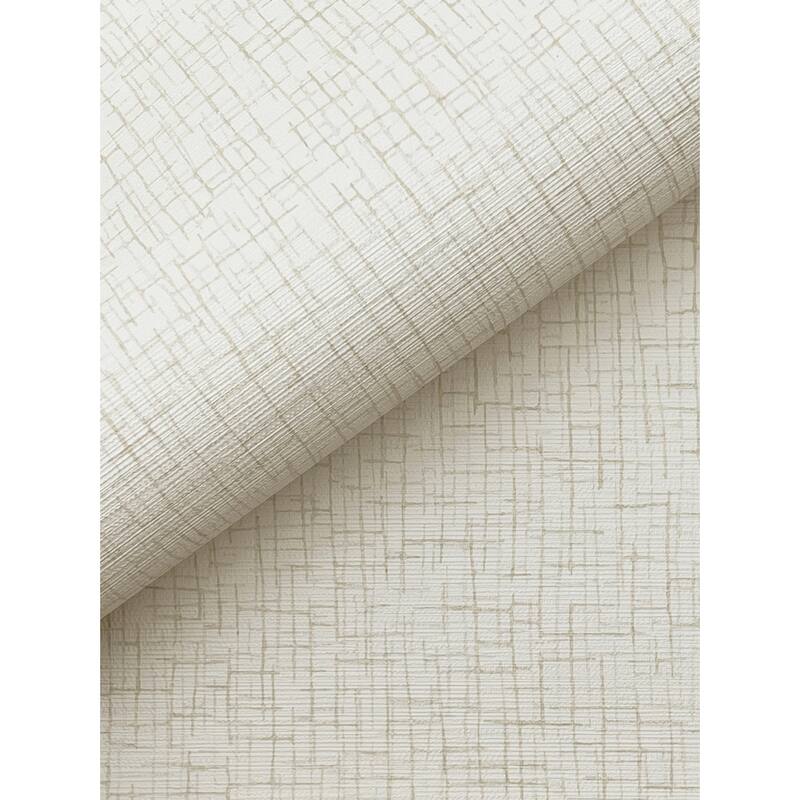 Warner Aden Ivory Linear Abstract Wallpaper