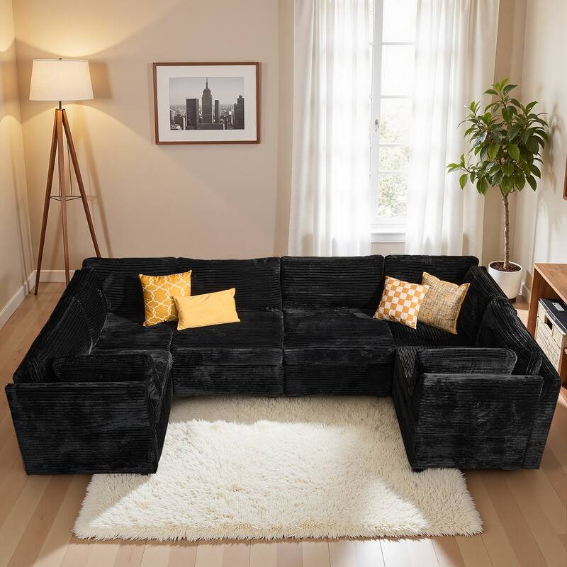 OVIOS Corner Plush Sofa