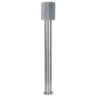 Maronello Aluminum Finish Outdoor Post Light - Silver