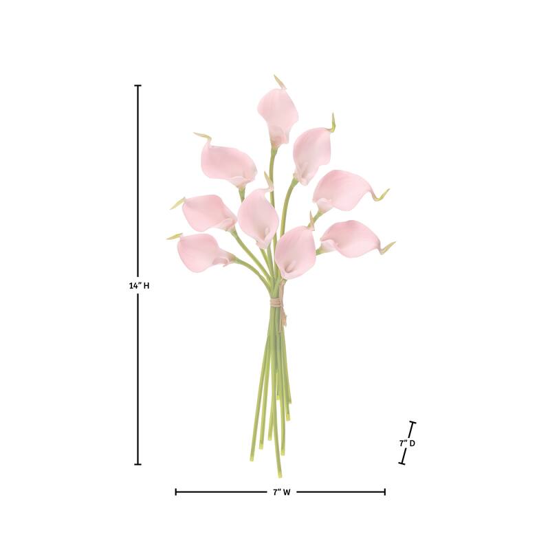 14" Pu Mini Callas Lily Bundle