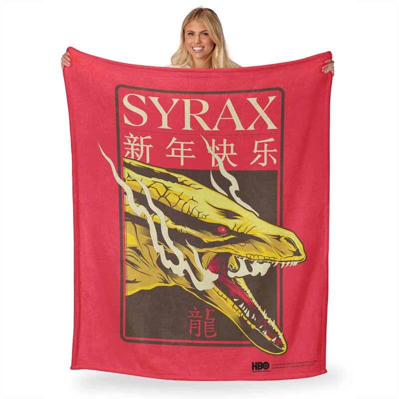 Warner Bros. Game of Thrones Year of the Dragon Syrax Silk Touch Throw Blanket