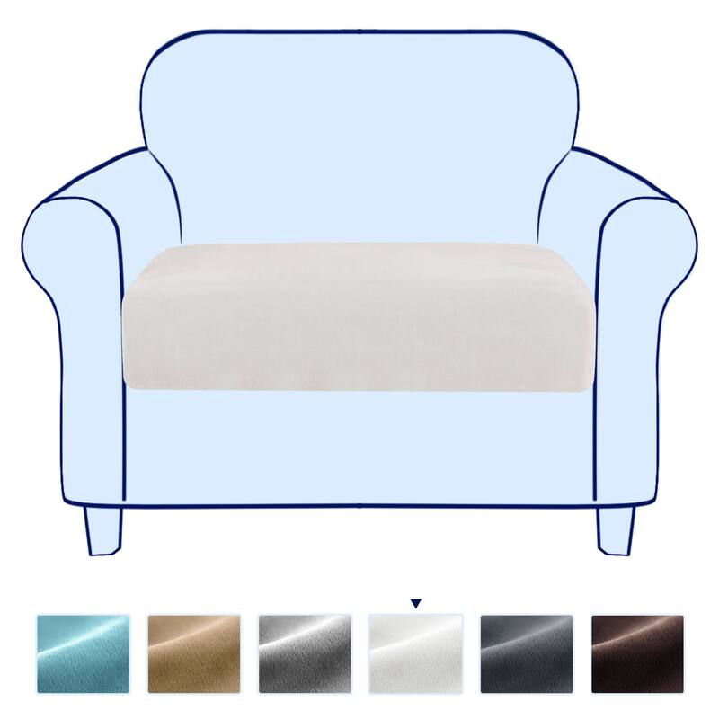 Subrtex Armchair Cushion Covers Velvet Stretch Furniture Protector