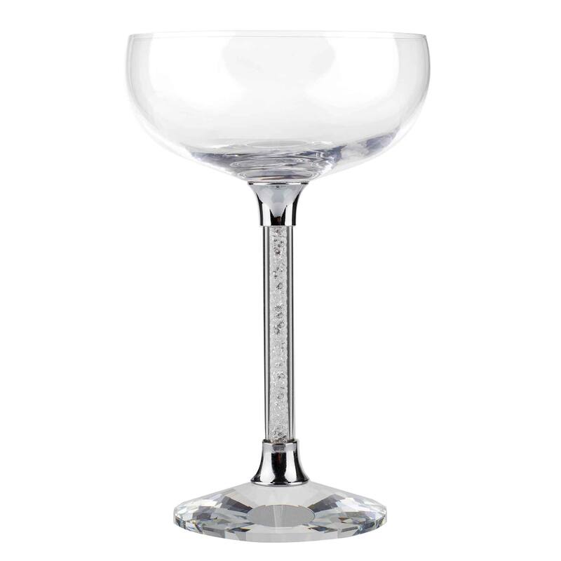 Vetrina Stem Coupe Glass Set - Silver - 6 Piece