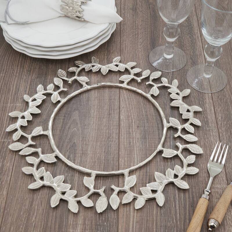 Leaf Border Charger (Set of 4)