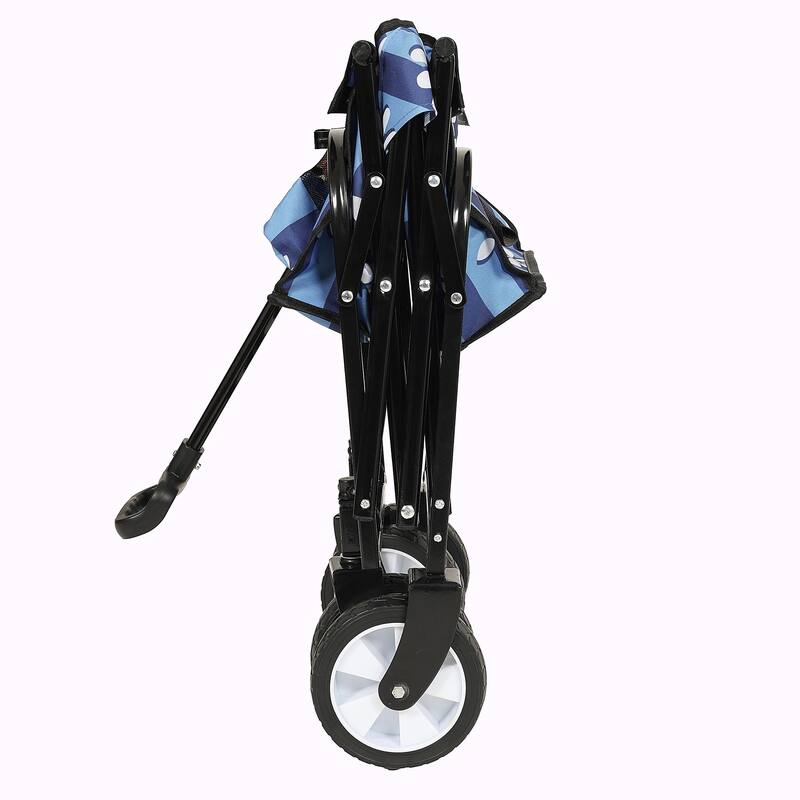 Minimeetall Colorful Collapsible Wagon Cart with Strapping System - Beach Wagon, Utility Cart