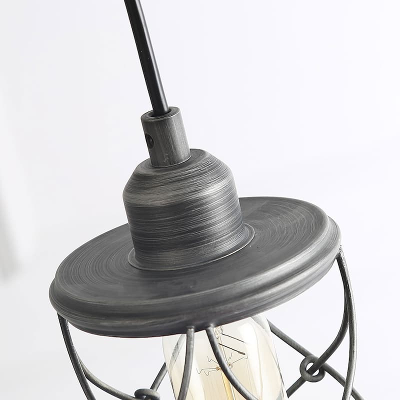 The Gray Barn Farmhouse Mini 1-Light Pendant Metal Island Lights for Dining Room