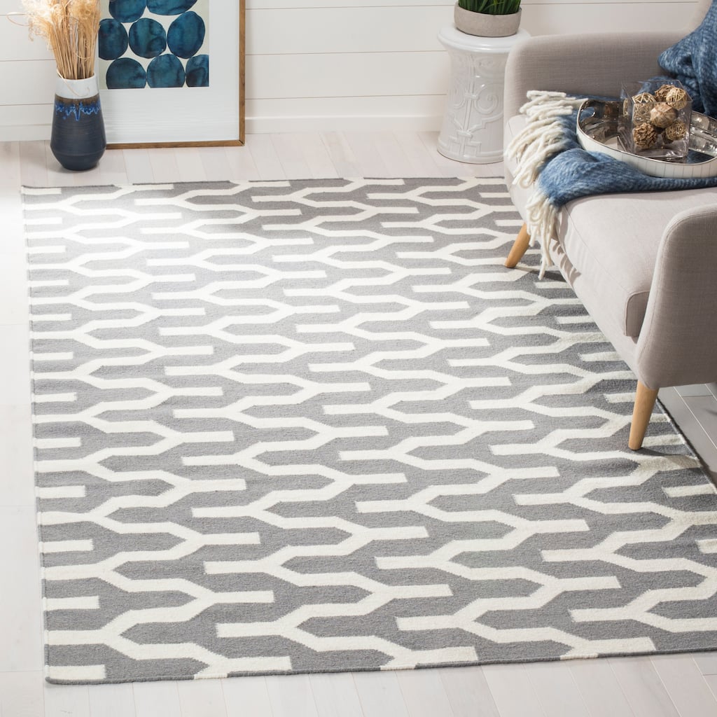 SAFAVIEH, Handmade Flatweave Dhurries Biondina Modern Moroccan Wool Rug