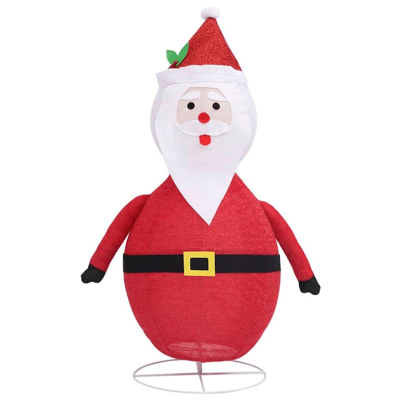 Mani Christmas Decor 3 ft Santa Clause, 120 LED Lights, White and Red - Red, White