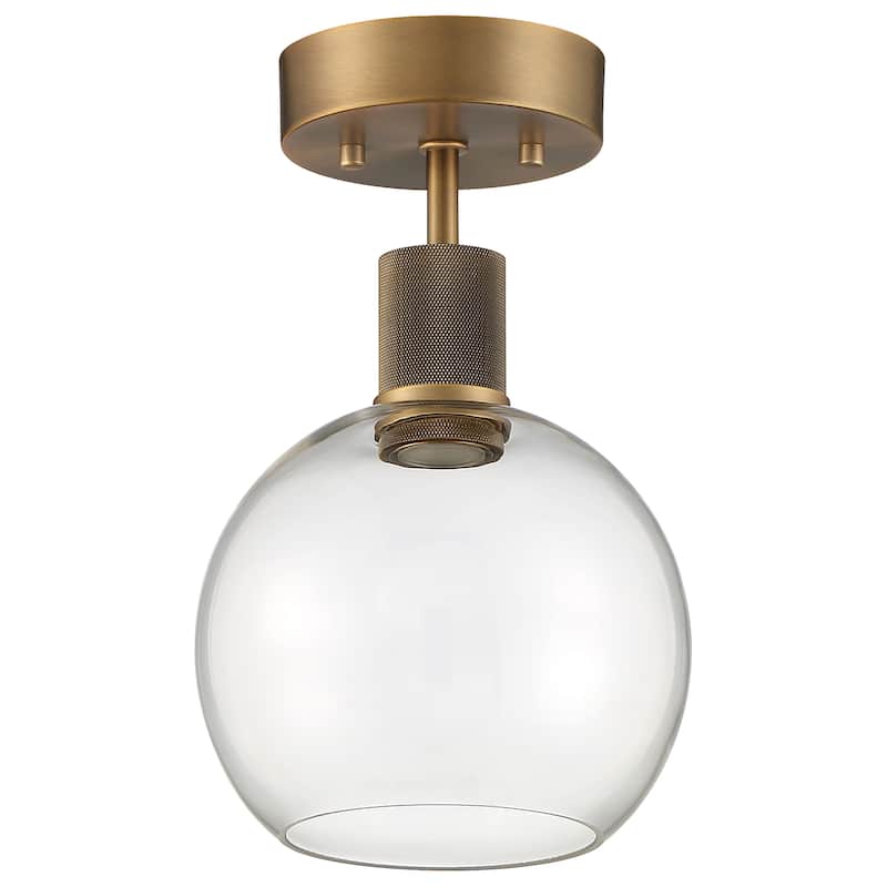 Port Nine Burgundy LED Semi-Flush Light - Dedicated LED