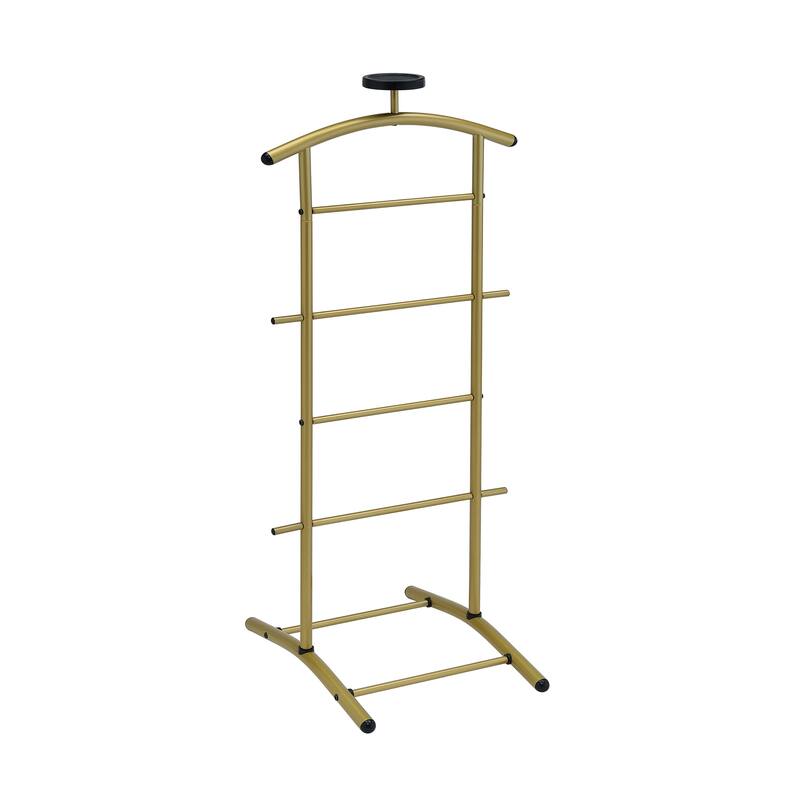Valet Stand Metal Rod Top Organizer with Accessory Shelf