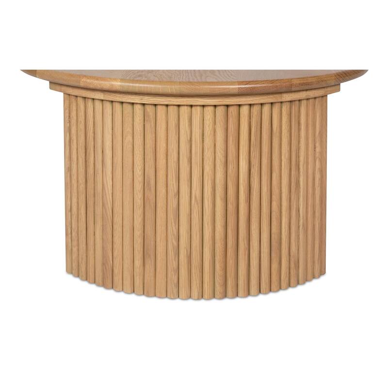 NADAAL STUDIOS Pence, Small Oval Coffee Table, Dark Brown