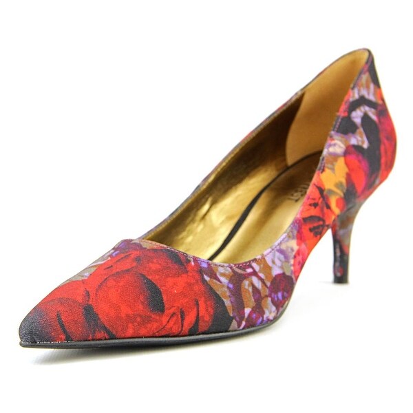 Nine West Margot Women Pointed Toe Canvas Multi Color Heels