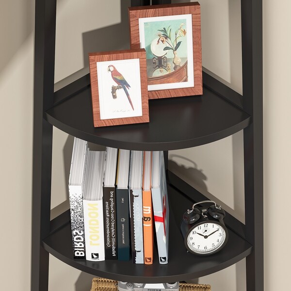 70 inch Tall Corner Shelf, Corner Bookshelf and Bookcase - On Sale
