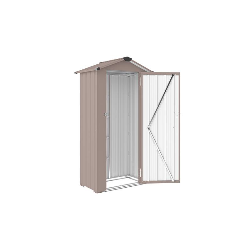 Galvanized Iron Garden Shed Tool Shed with Waterproof Lock & Stylish Design Outdoor Storage Shed for Backyard