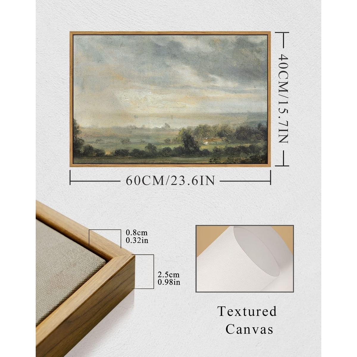 Wall Art Home Decor, Wild Field under Sky - Overstock - 42993408