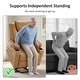 preview thumbnail 73 of 77, MCombo Electric Power Lift Recliner Chair Sofa with Massage and Heat, 3 Positions, USB Ports, Faux Leather