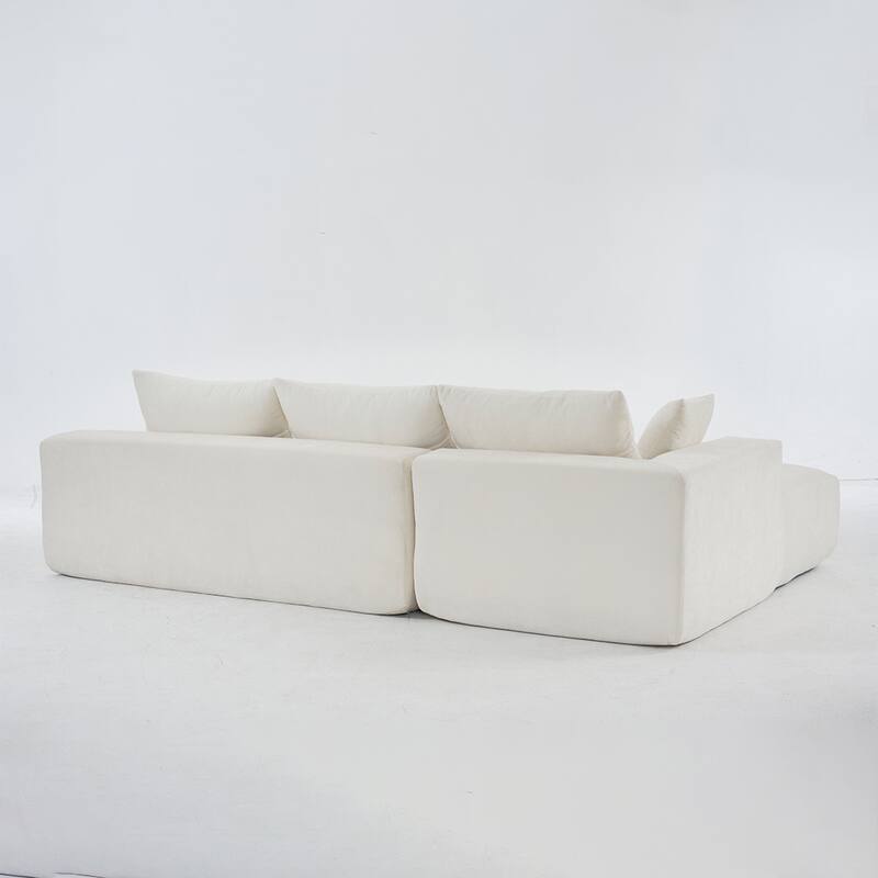 108x68" Extra-Deep Modular Sofa, Cloud Sofa for 4, No Assembly Needed