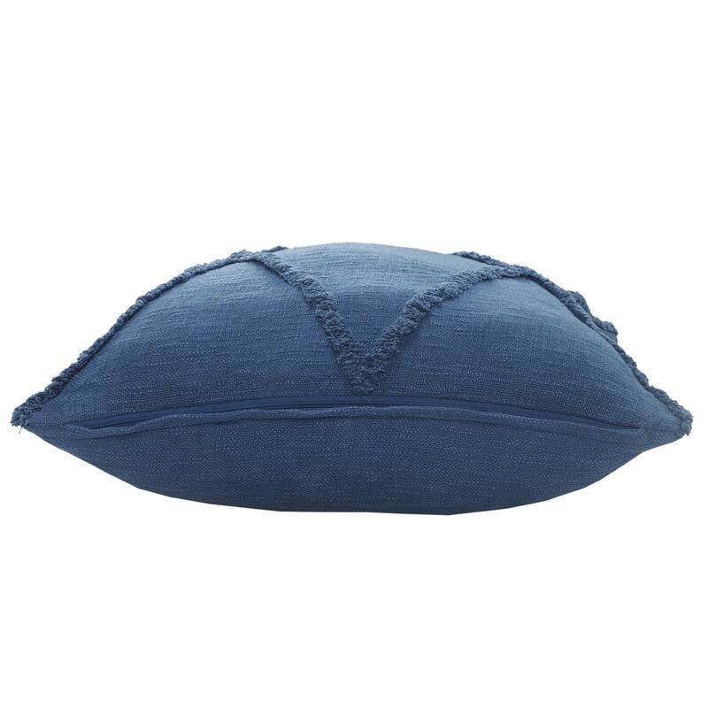 Handwoven Diamond Tufted Square Throw Pillows - 18" - Coronet Blue - Set of 2