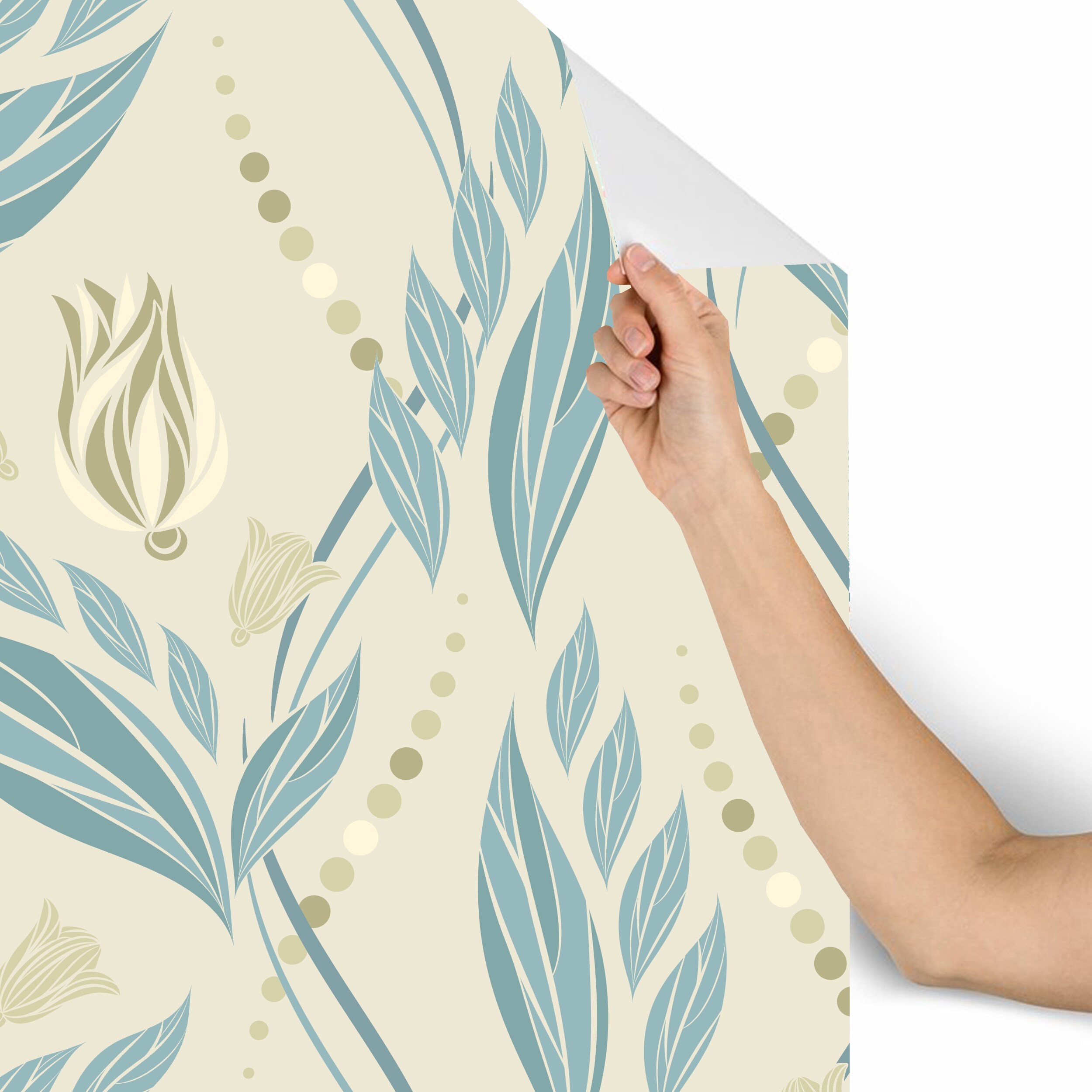 Shop Boho Floral Removable Wallpaper 10 Ft H X 24 Inch W