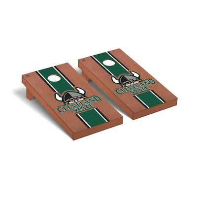 Cleveland State Vikings Rosewood Cornhole Board Set