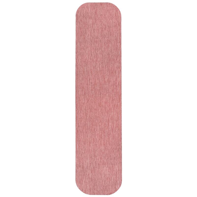 JONATHAN Y Miles Modern Minimalist Radius Corner Solid Indoor/Outdoor Shaped Area Rug