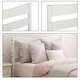preview thumbnail 8 of 8, Twin Size Wood Platform Bed With Headboard And Wooden Slat Support (White)
