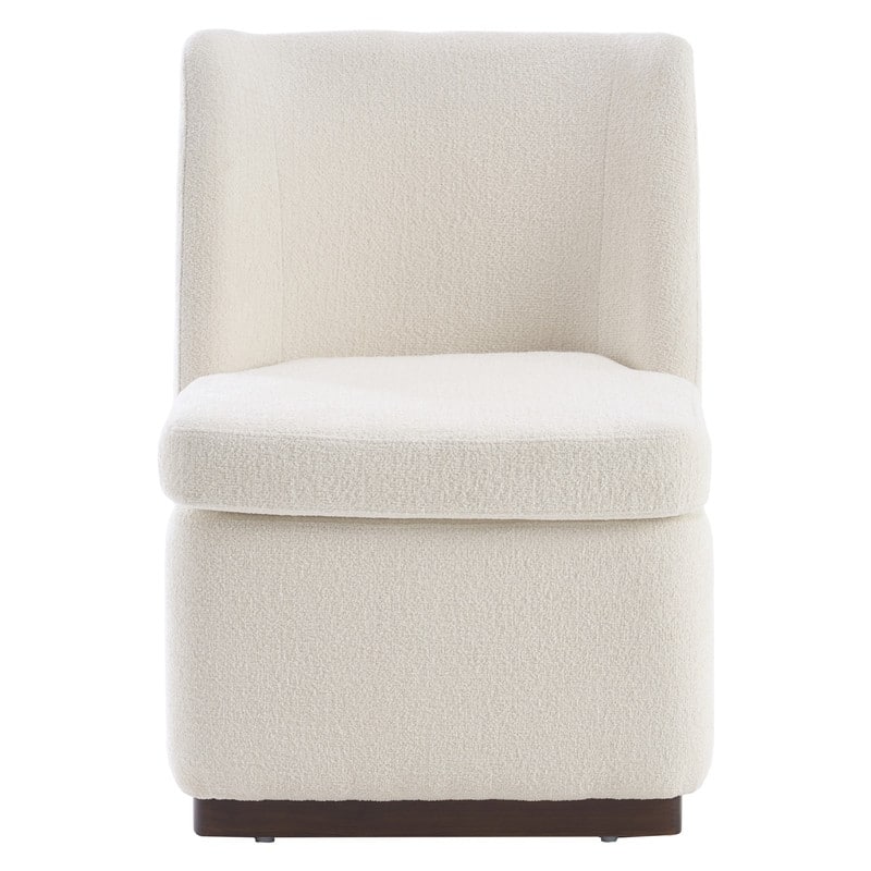 Modern Upholstered Accent Chair with Back for Dining Room, Living Room, Bedroom