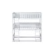 preview thumbnail 16 of 18, Detachable Rubber Wood Triple Bunk Bed with Ladders,Guardrails,Twin over Twin over Twin