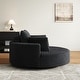 preview thumbnail 10 of 89, GDFStudio - Lavelle Corduroy 360 Degree Swivel Chair Fluffy Modern Sleeper